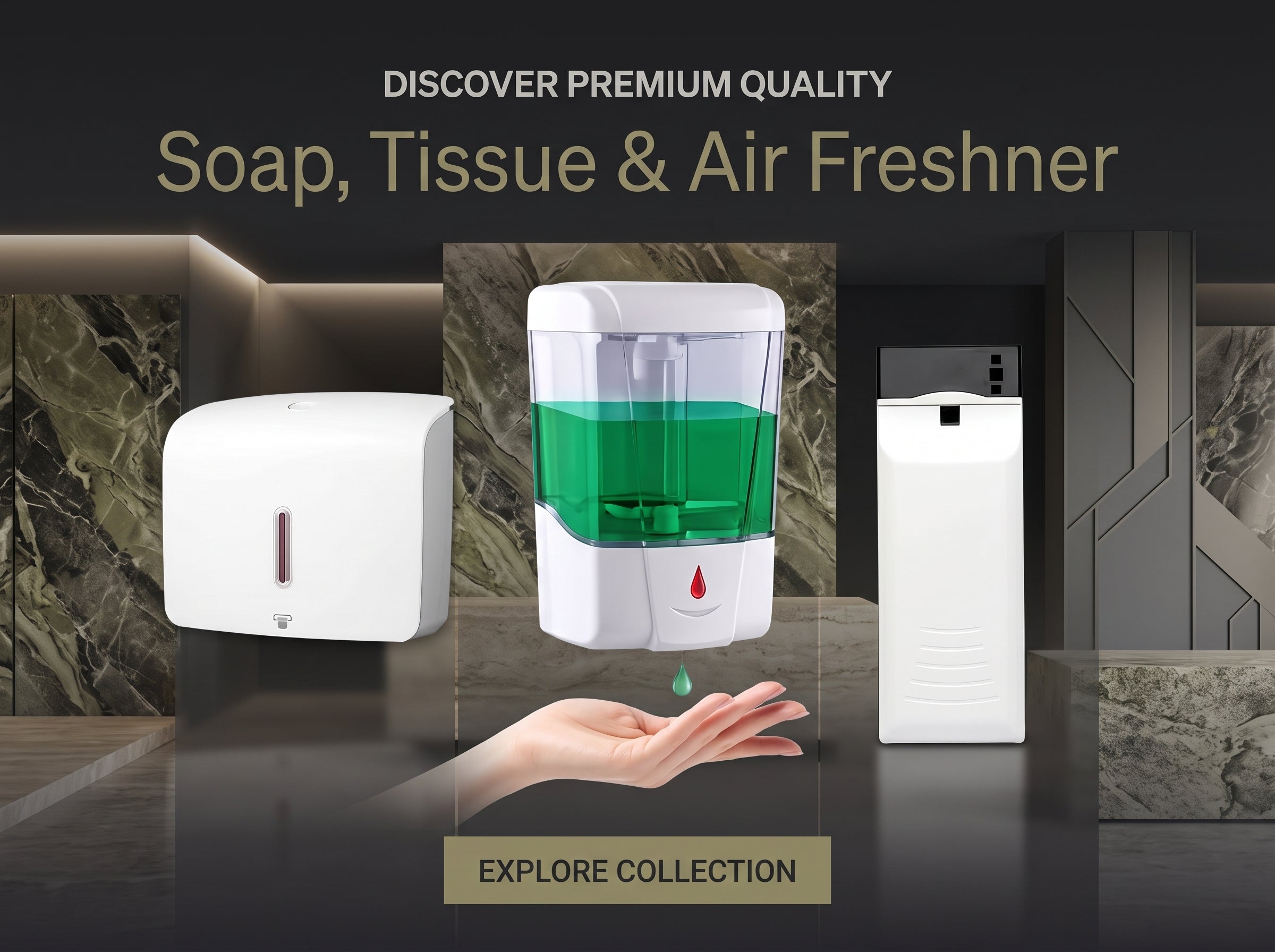 Soap, Tissue & Air Freshener
