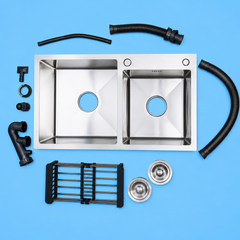 Premium Kitchen Sink Hand Made 17 by 31 | 7843